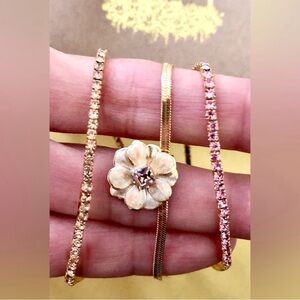 Sparkle & Shine Scout Rhinestone Bracelet Trio~ NWT!